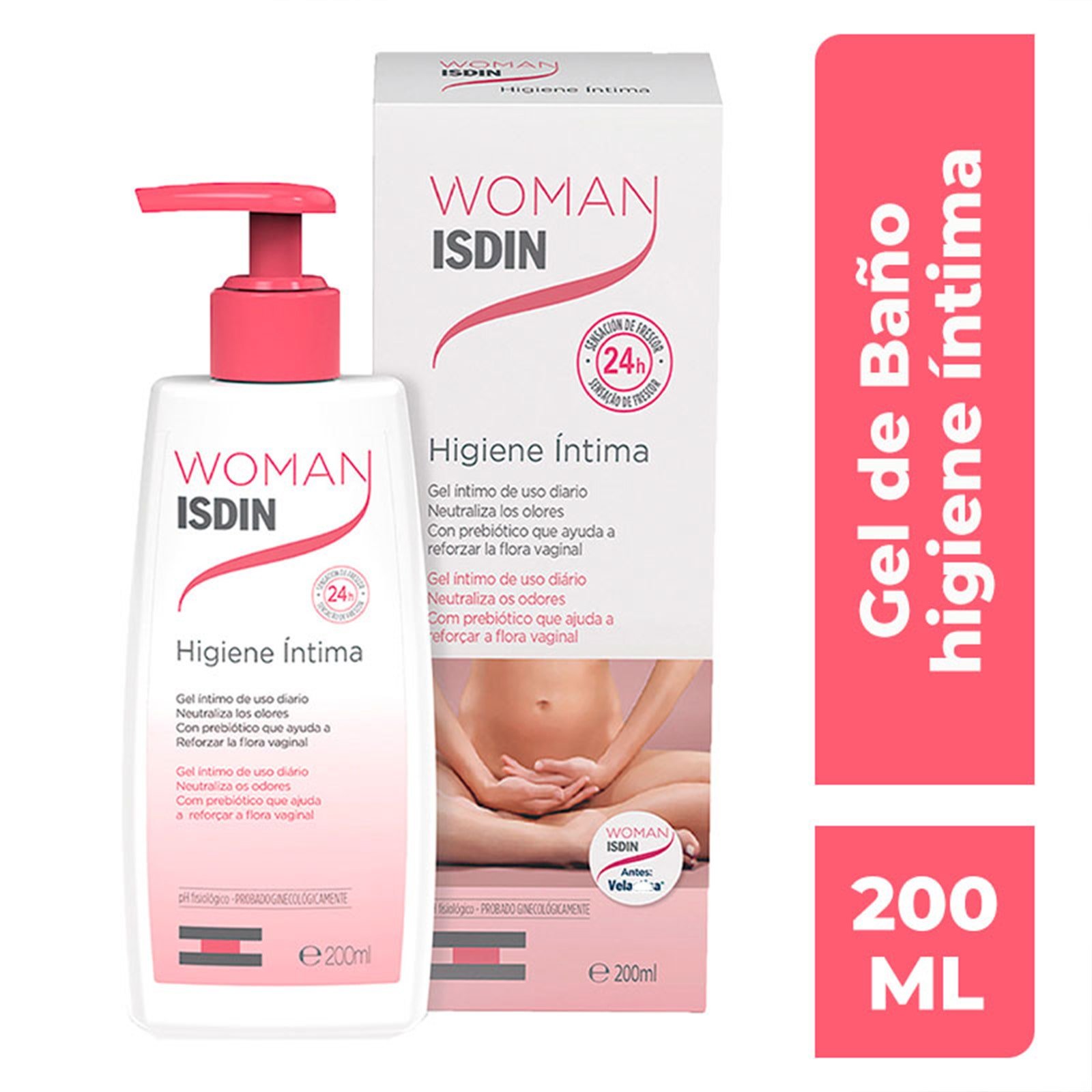ISDIN Woman Gel Bath Intimate Use Diario for Women, 200 ml