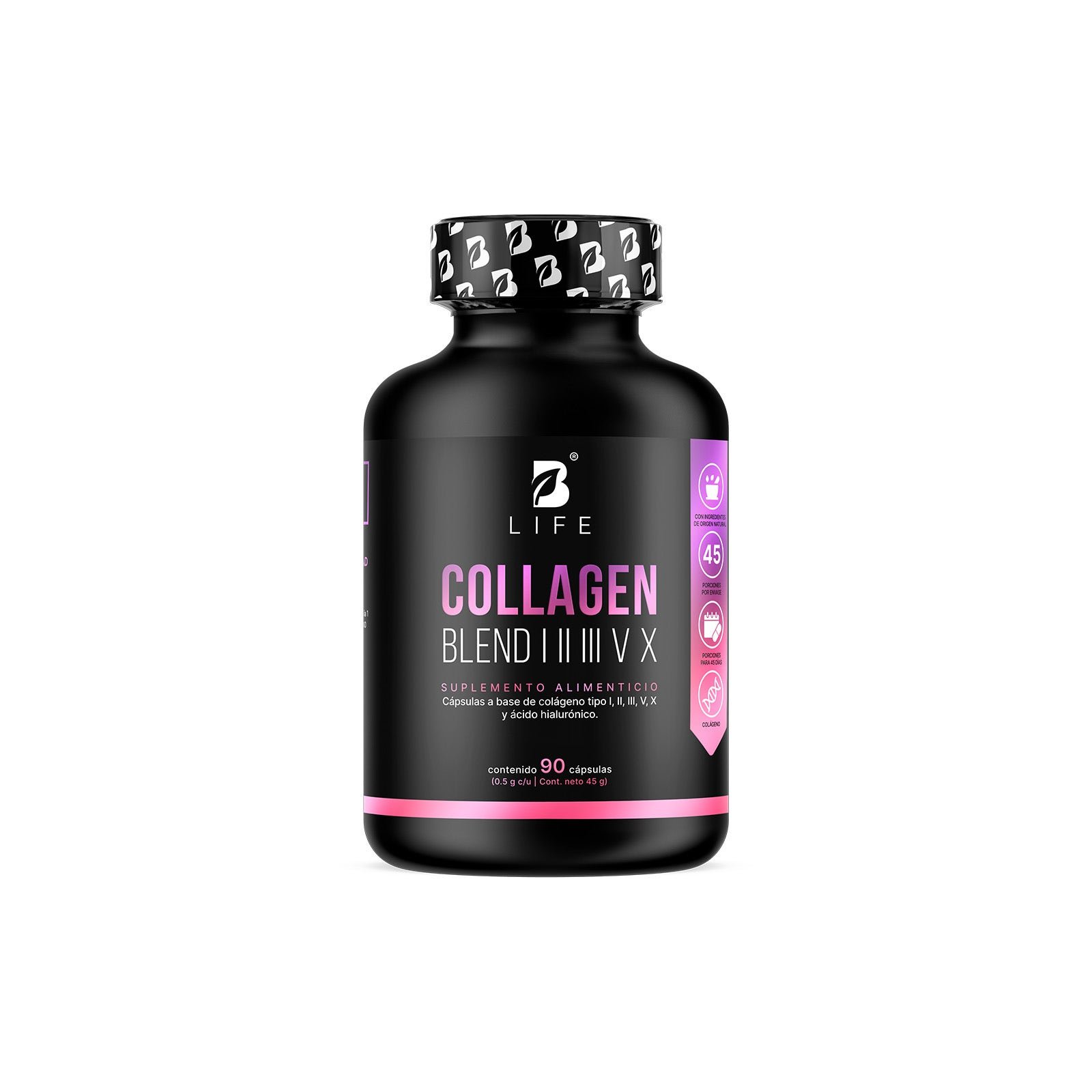 B Life Collagen Blend I II III V X 90 Caps