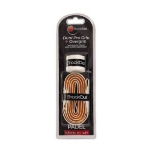 Grip & Overgrip ShockOut Dual Pro White Orange with Sistema Combinado Absorption Impactos for
