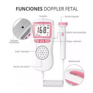 Doppler Fetal Bolsillo Portable for Escuchar Latidos Baby