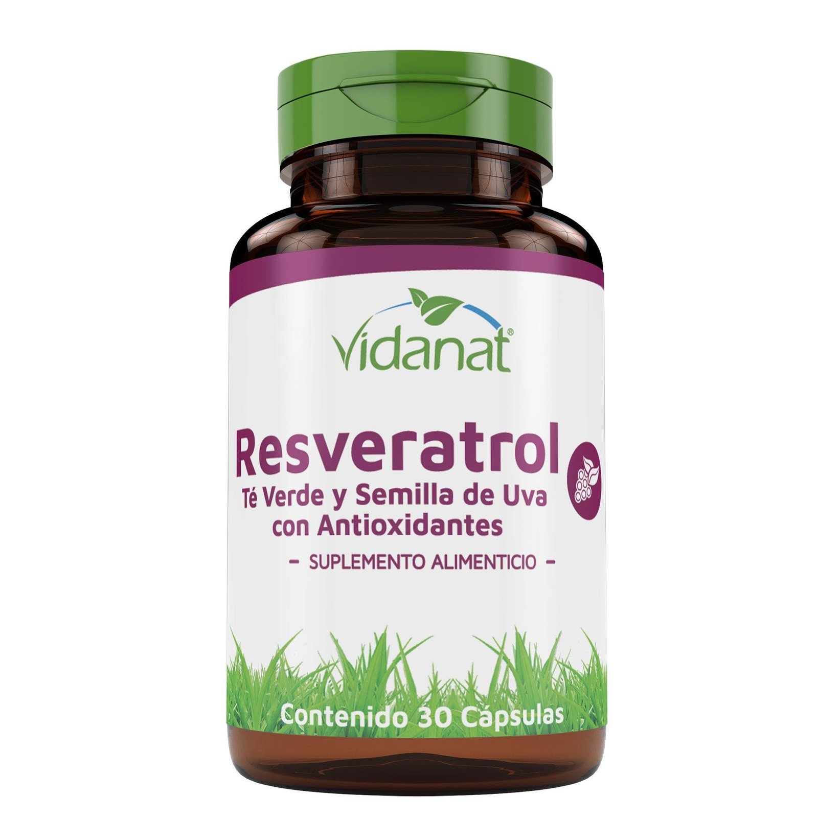 Vidanat Resveratrol Antioxidante for Wellness Celular 30 Capsules