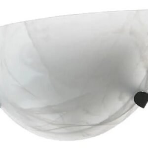 Lamp Pared Arbotante Glass Alabastro Type C Luna Maxxi White