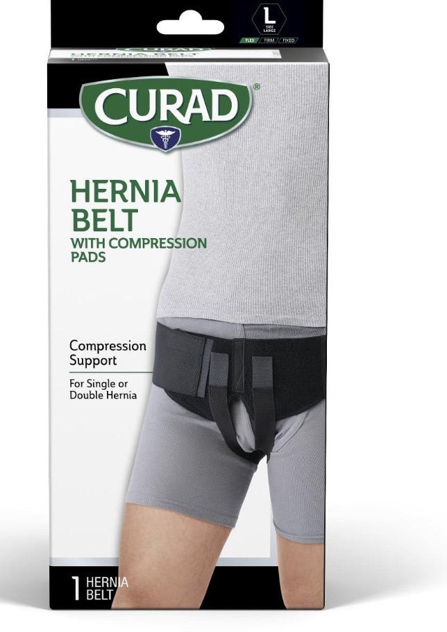 Curad Belt o Back Support Belt Compression for Hernia Bilateral Inguinal Medline 1 Pza