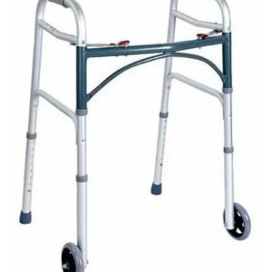 Walker Aluminum Ruedas & Botones P/ Plegar Ecf05 Homecare
