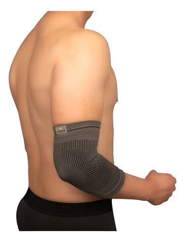 Elbow Support Fiber Charcoal Bamboo Elastic Black Benesta