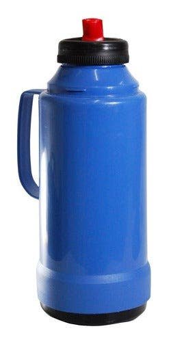 Garrafa Termica Glt Press 1l Nova Blue C/Pacifier Invicta Blue