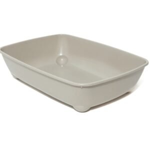 Litter Box Medium Cat Abierto Durable Plastic Belga Pelu2