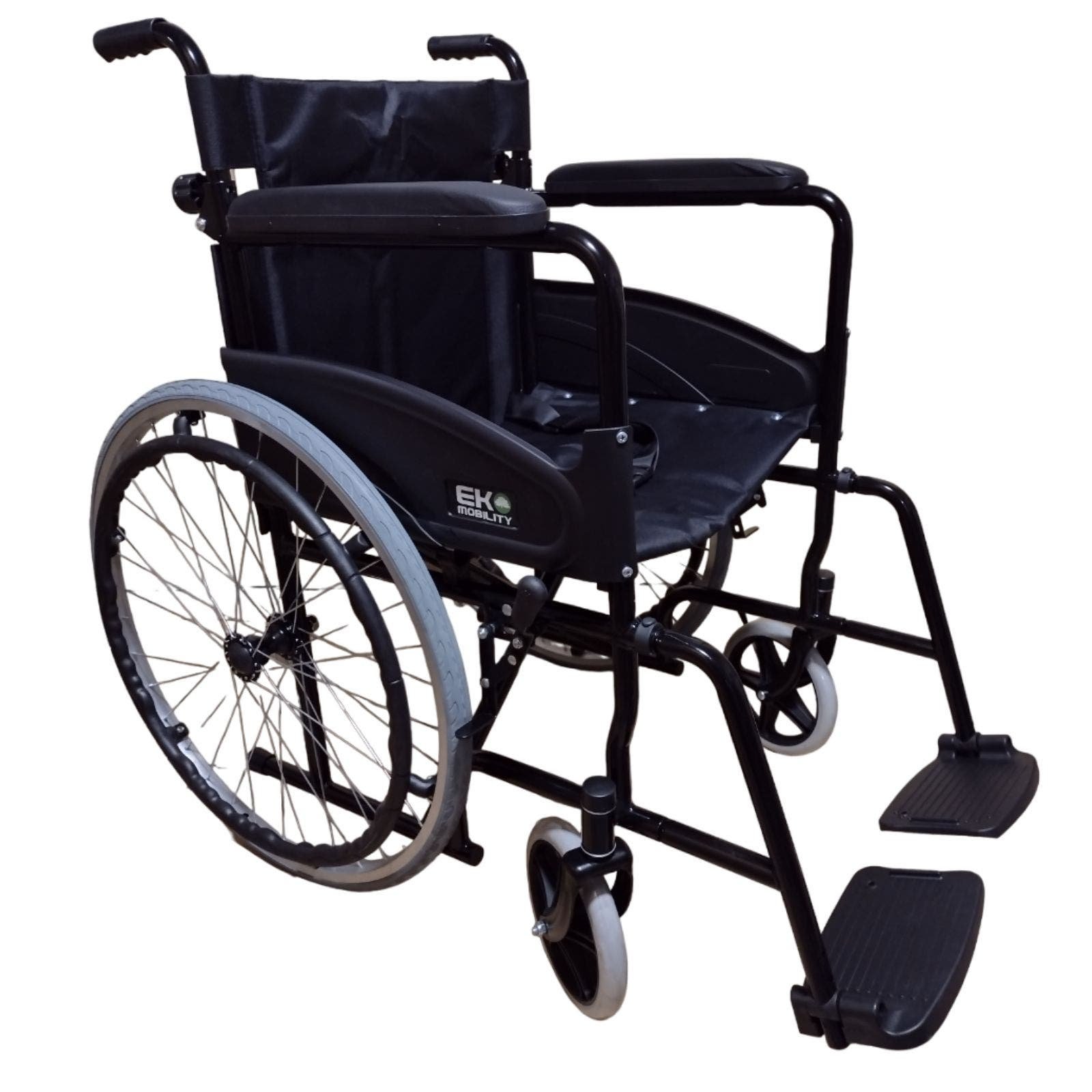 Wheelchair Respaldo Abatible Descansapies Desmontables Black