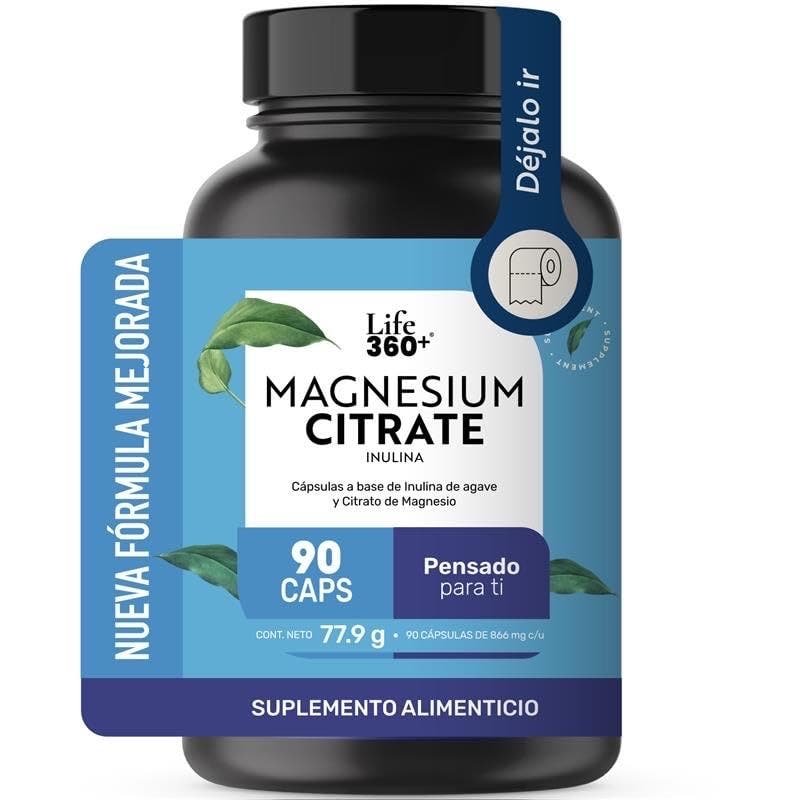LIFE 360+ Citrato Magnesium | Alta Absorption | 90 Capsules