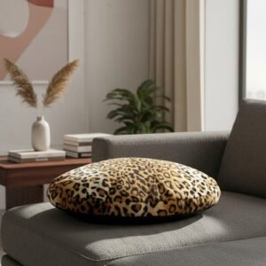 Cover Dog Animal Print P/ Cushion Casas Chicas Guisapet Yellow Animal Print
