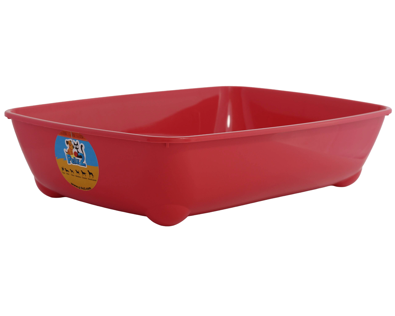 Litter Box Medium Cat Abierto Durable Plastic Belga Pelu2